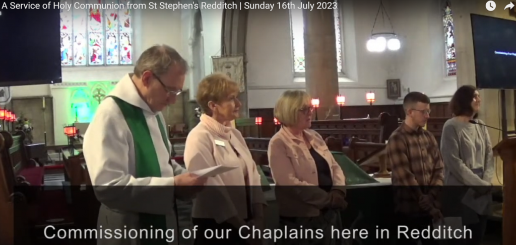 commissioning at St Stephen's, Rdditch